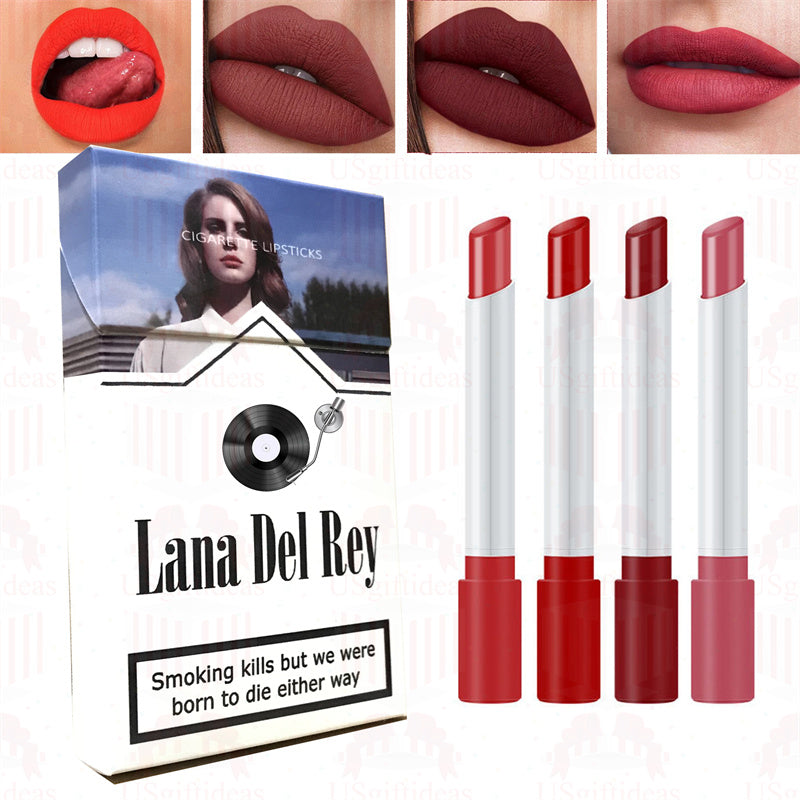Lana Del Rey Lipstick Set, Personalized Christmas Gifts, Lana Del Rey Poster Cigarette Box