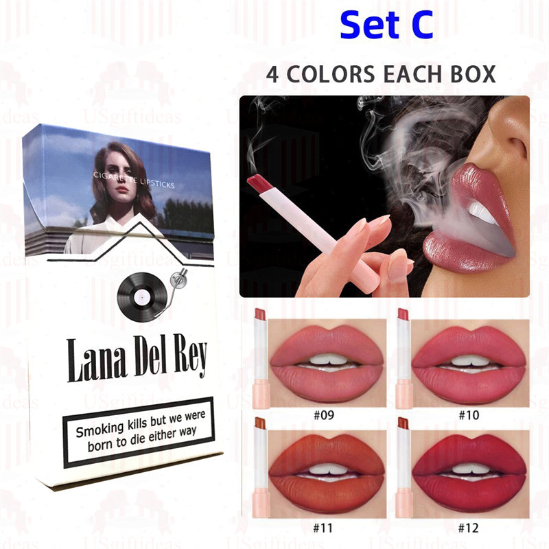 Lana Del Rey Lipstick Set, Personalized Christmas Gifts, Lana Del Rey Poster Cigarette Box