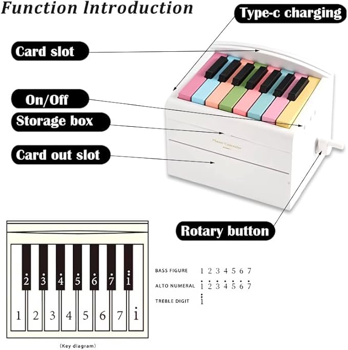 Taylor Piano Calendar 2025 Playable Mini Piano Calendar Desktop with 27 Music Calendar Cards 52 Swiftie Songs Gift for Fans