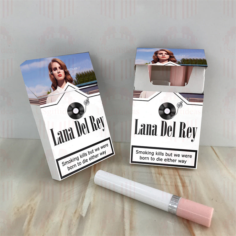 Lana Del Rey Lipstick Set, Personalized Christmas Gifts, Lana Del Rey Poster Cigarette Box