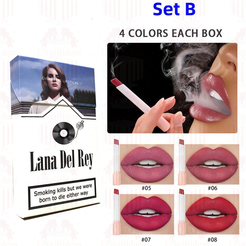Lana Del Rey Lipstick Set, Personalized Christmas Gifts, Lana Del Rey Poster Cigarette Box