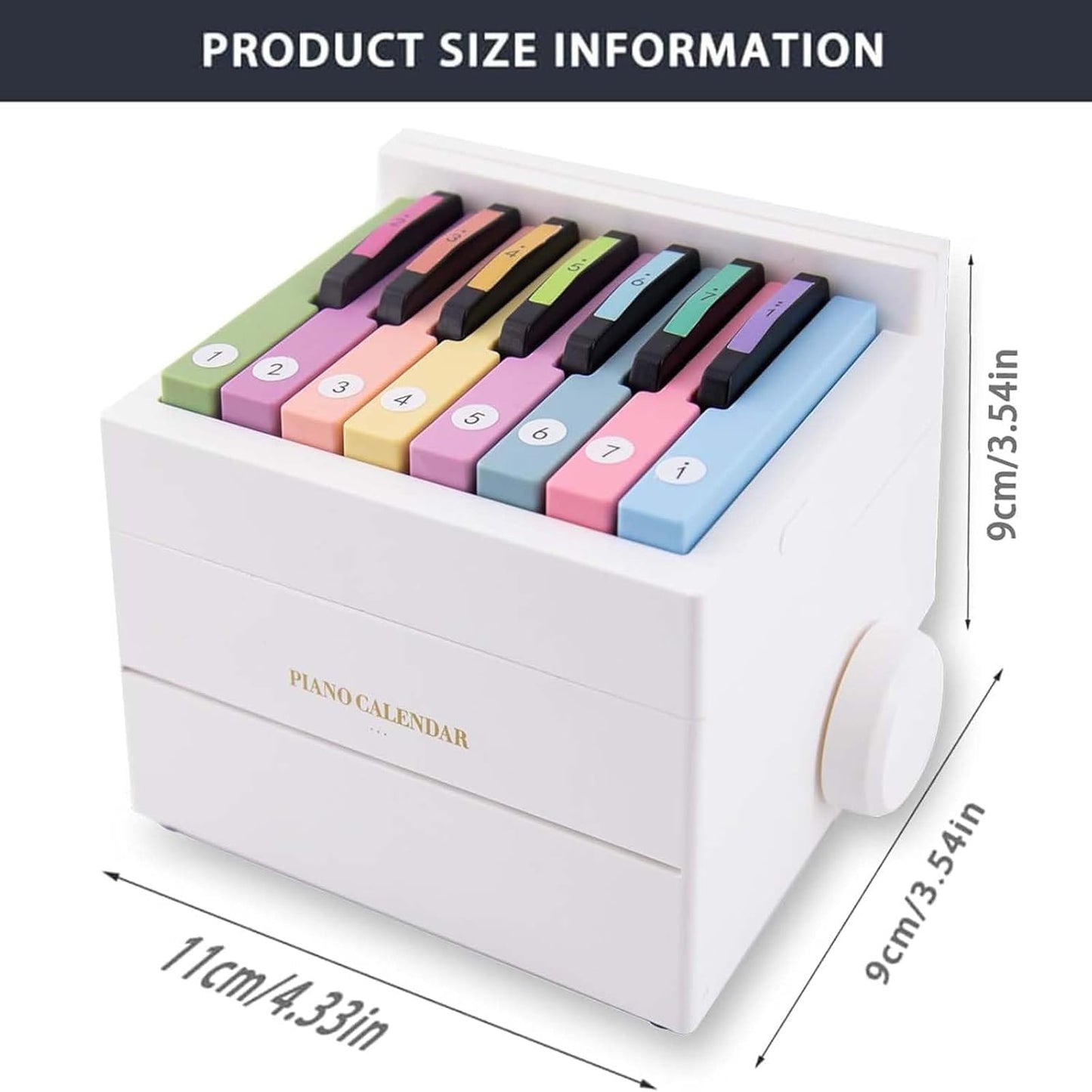 Taylor Piano Calendar 2025 Playable Mini Piano Calendar Desktop with 27 Music Calendar Cards 52 Swiftie Songs Gift for Fans