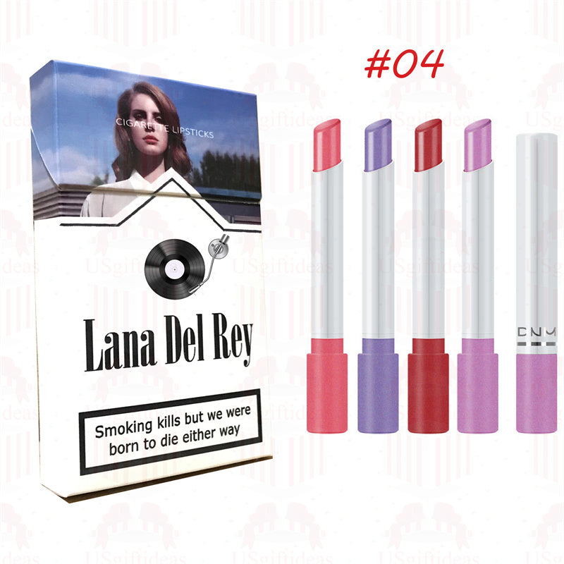 Lana Del Rey Lipstick Set, Personalized Christmas Gifts, Lana Del Rey Poster Cigarette Box