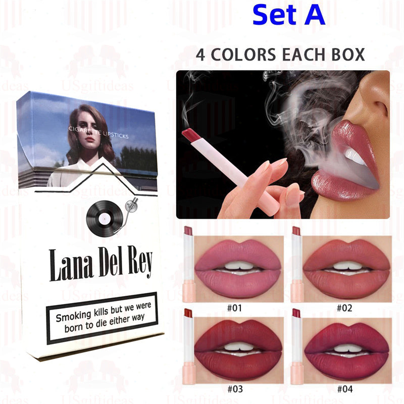 Lana Del Rey Lipstick Set, Personalized Christmas Gifts, Lana Del Rey Poster Cigarette Box