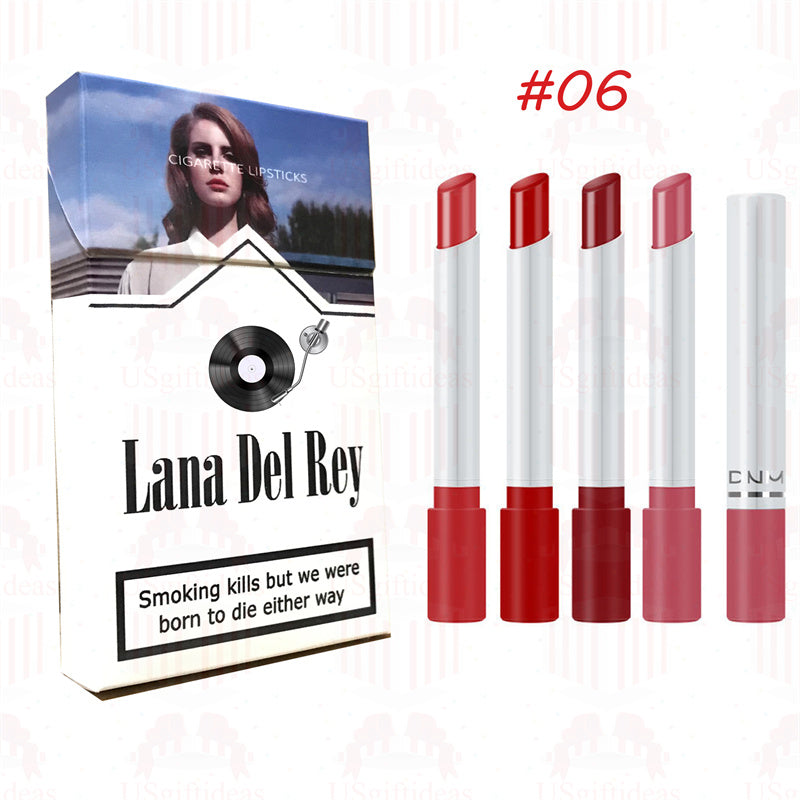 Lana Del Rey Lipstick Set, Personalized Christmas Gifts, Lana Del Rey Poster Cigarette Box