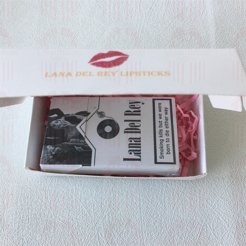 Lana Del Rey Lipstick Set, Personalized Christmas Gifts, Lana Del Rey Poster Cigarette Box