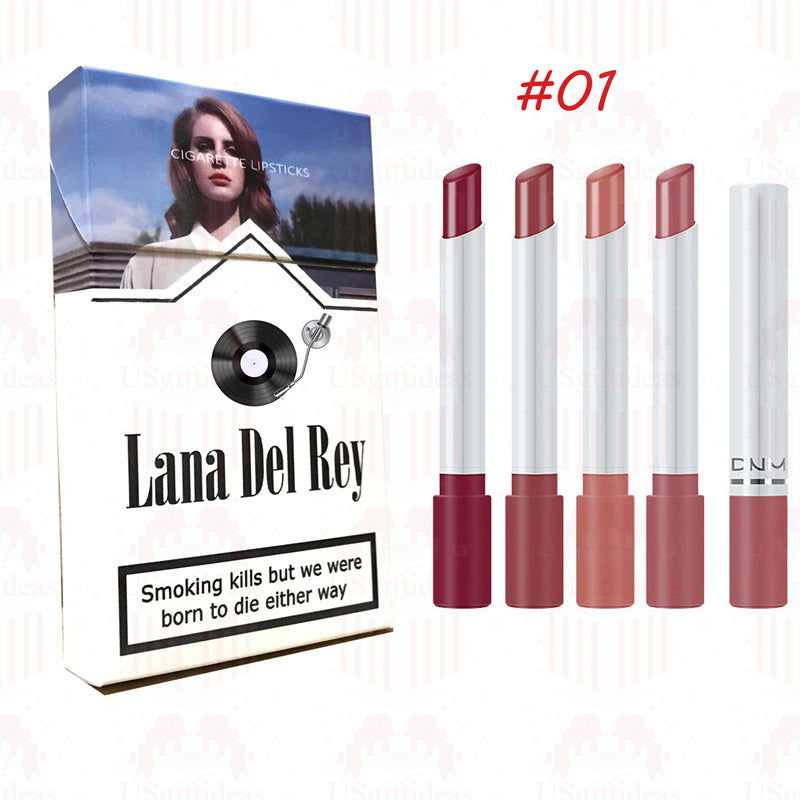Lana Del Rey Lipstick Set, Personalized Christmas Gifts, Lana Del Rey Poster Cigarette Box