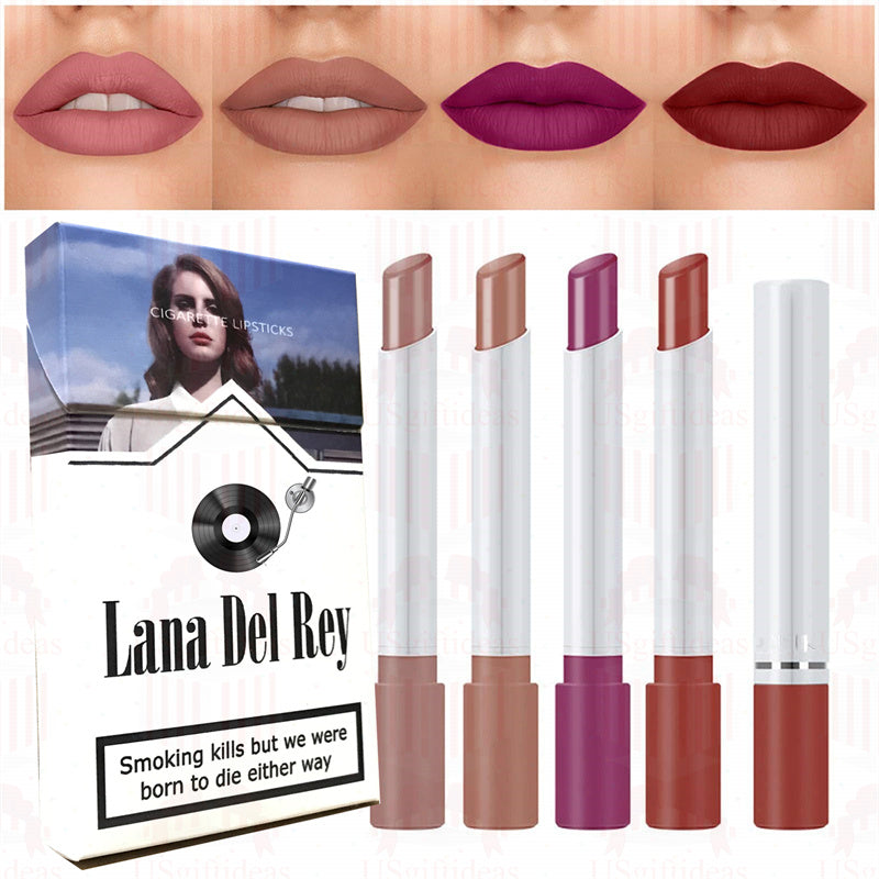 Lana Del Rey Lipstick Set, Personalized Christmas Gifts, Lana Del Rey Poster Cigarette Box