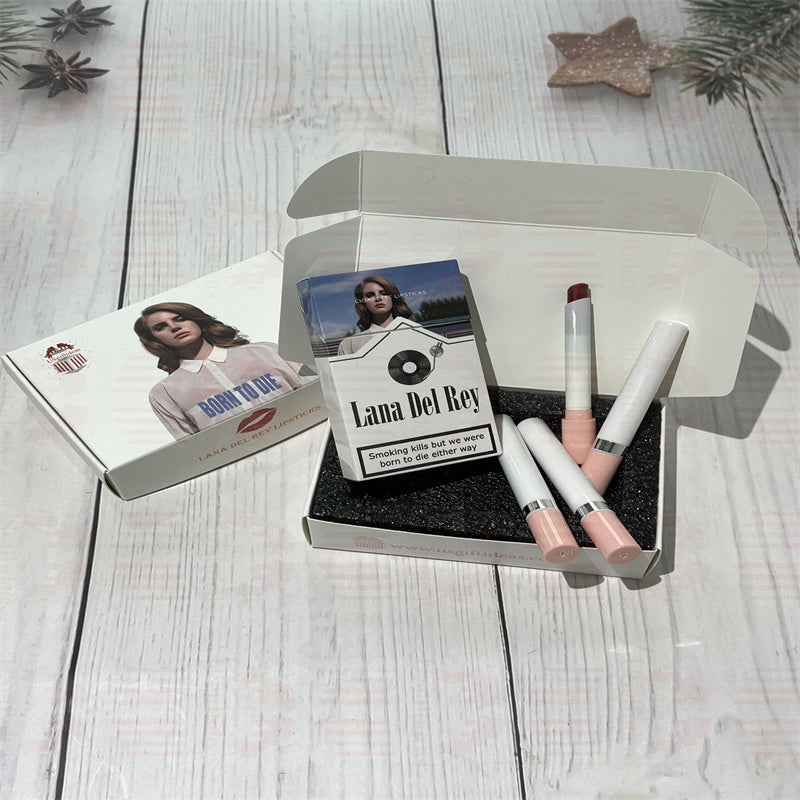 Lana Del Rey Lipstick Set, Personalized Christmas Gifts, Lana Del Rey Poster Cigarette Box