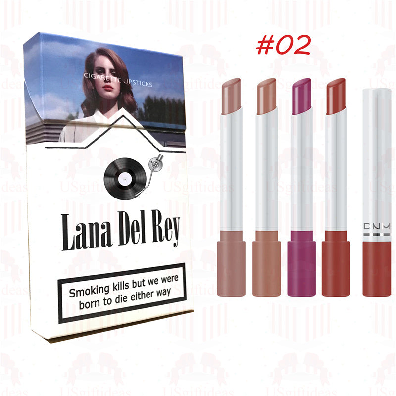 Lana Del Rey Lipstick Set, Personalized Christmas Gifts, Lana Del Rey Poster Cigarette Box
