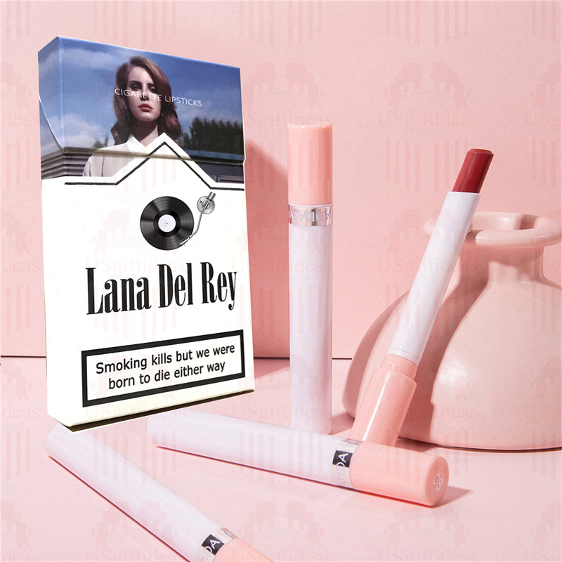 Lana Del Rey Lipstick Set, Personalized Christmas Gifts, Lana Del Rey Poster Cigarette Box