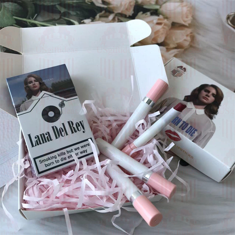 Lana Del Rey Lipstick Set, Personalized Christmas Gifts, Lana Del Rey Poster Cigarette Box