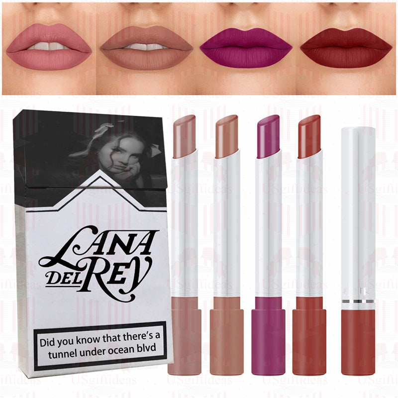 Lana Del Rey Lipstick Matte Glossy Tube Lipstick 24 Hour Lasting Lip Tint