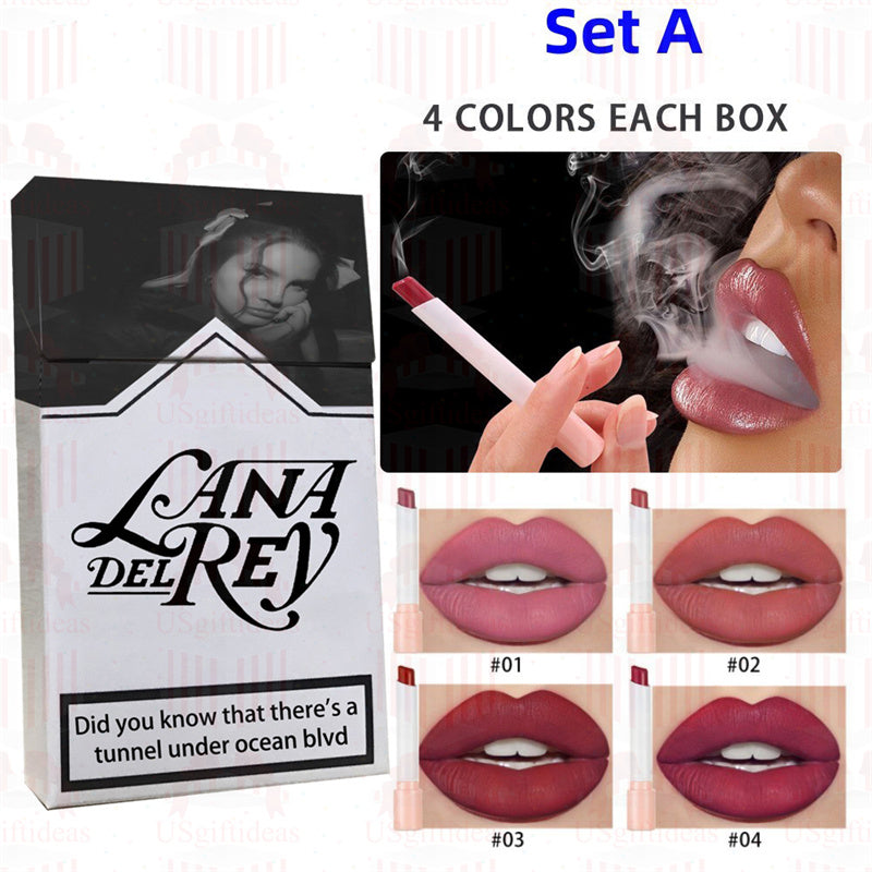Lana Del Rey Lipstick Matte Glossy Tube Lipstick 24 Hour Lasting Lip Tint