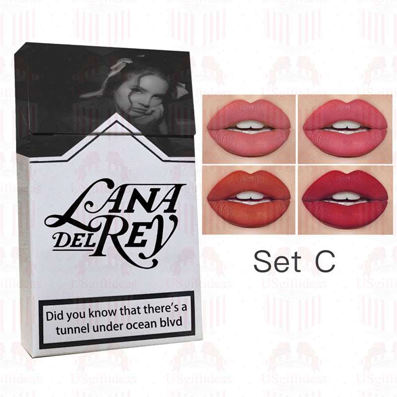 Lana Del Rey Lipstick Matte Glossy Tube Lipstick 24 Hour Lasting Lip Tint