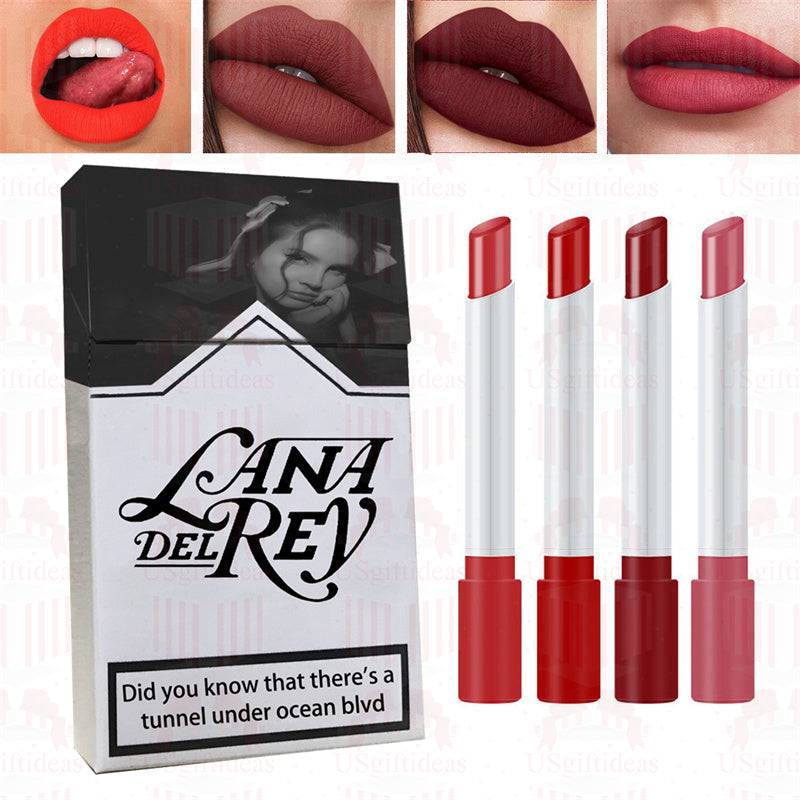 Lana Del Rey Lipstick Matte Glossy Tube Lipstick 24 Hour Lasting Lip Tint