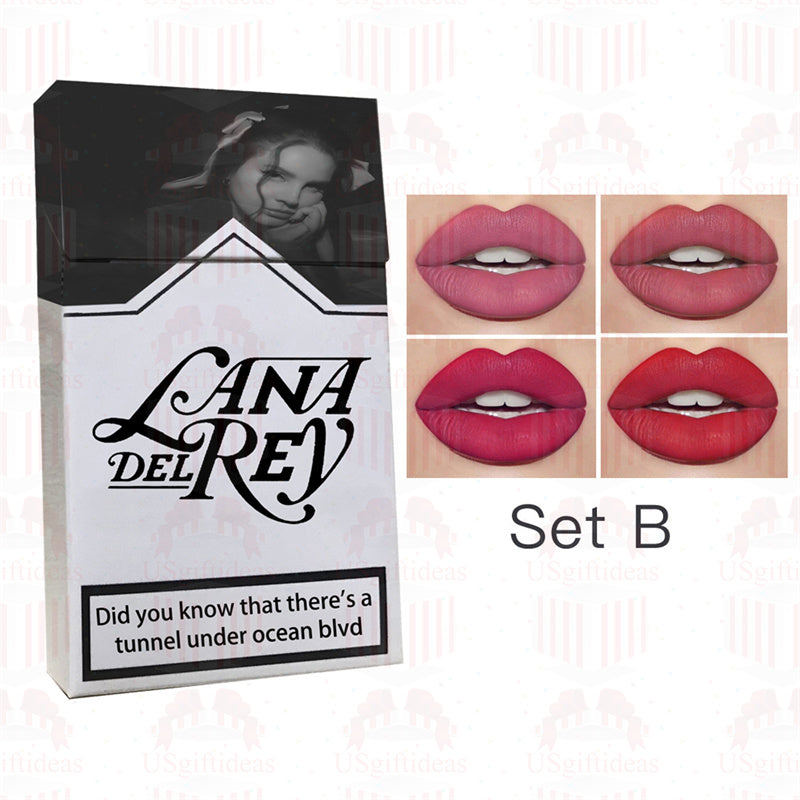 Lana Del Rey Lipstick Matte Glossy Tube Lipstick 24 Hour Lasting Lip Tint