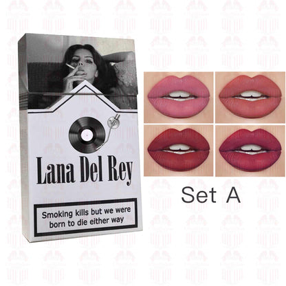 Lana Del Rey Lipstick Set, Personalized Christmas Gifts, Lana Del Rey Poster Cigarette Box