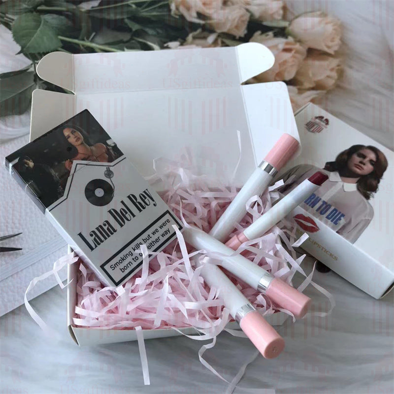 Lana Del Rey Lipstick Set, Personalized Christmas Gifts, Lana Del Rey Poster Cigarette Box