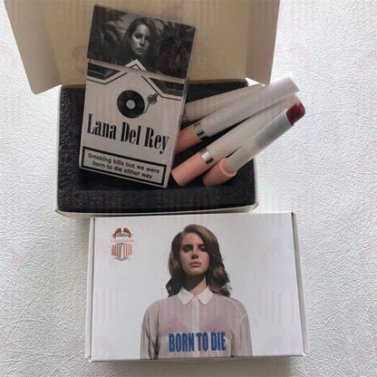 Lana Del Rey Lipstick Set, Personalized Christmas Gifts, Lana Del Rey Poster Cigarette Box