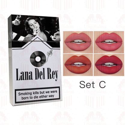 Lana Del Rey Lipstick Set, Personalized Christmas Gifts, Lana Del Rey Poster Cigarette Box