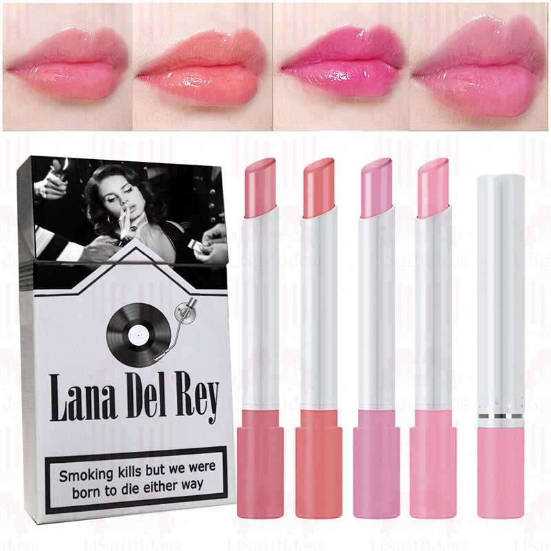 Lana Del Rey Lipstick Set, Personalized Christmas Gifts, Lana Del Rey Poster Cigarette Box