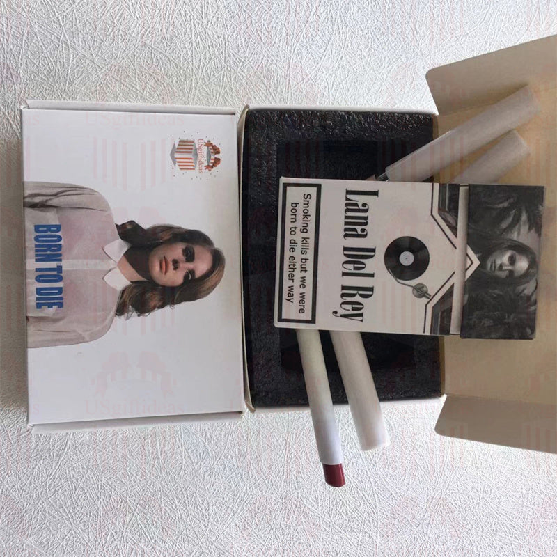 Lana Del Rey Lipstick Set, Personalized Christmas Gifts, Lana Del Rey Poster Cigarette Box