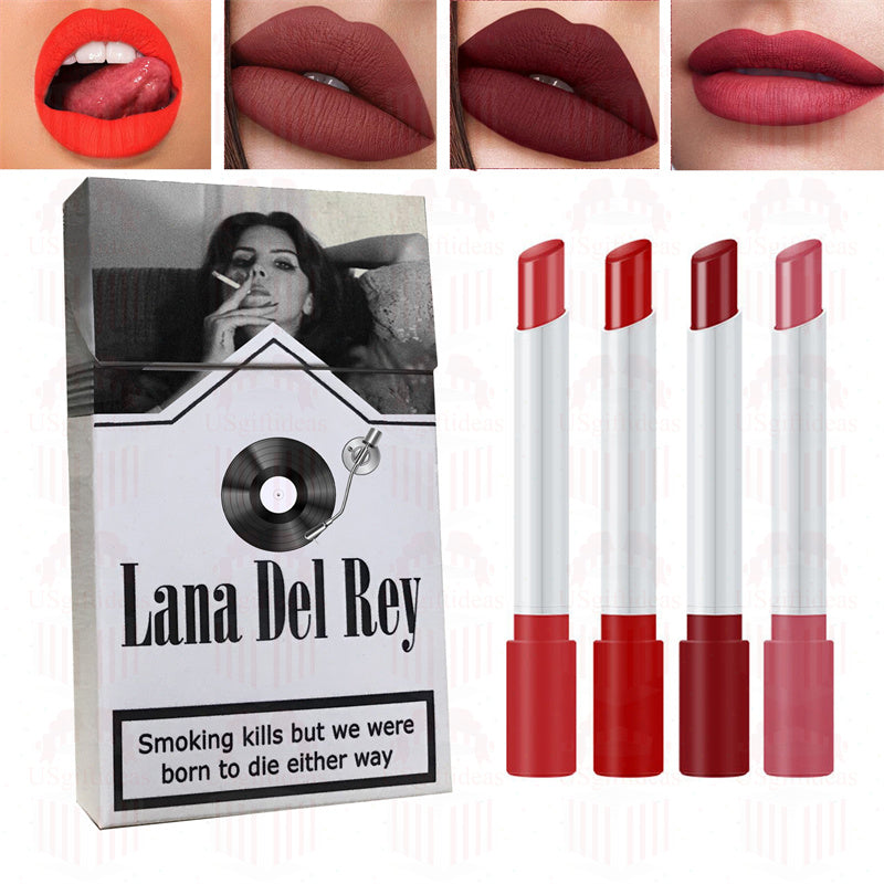 Lana Del Rey Lipstick Set, Personalized Christmas Gifts, Lana Del Rey Poster Cigarette Box