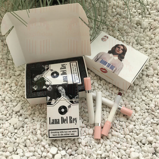 Lana Del Rey Lipstick Set, Personalized Christmas Gifts, Lana Del Rey Poster Cigarette Box