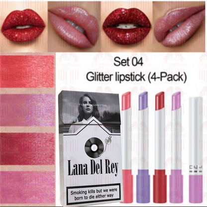 Lana Del Rey Lipstick Set, Personalized Christmas Gifts, Lana Del Rey Poster Cigarette Box