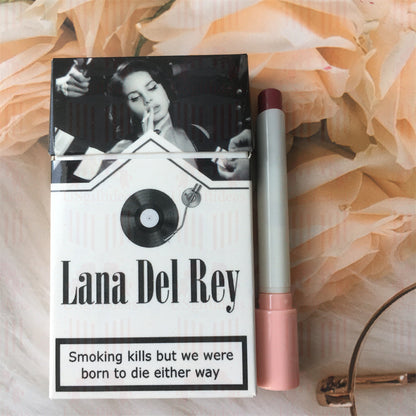 Lana Del Rey Lipstick Set, Personalized Christmas Gifts, Lana Del Rey Poster Cigarette Box