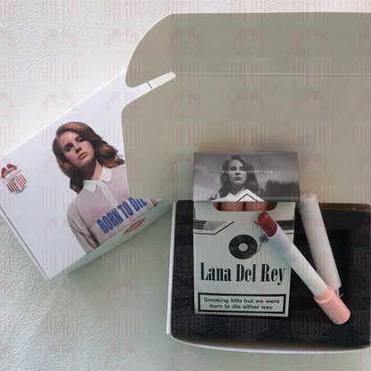 Lana Del Rey Lipstick Set, Personalized Christmas Gifts, Lana Del Rey Poster Cigarette Box