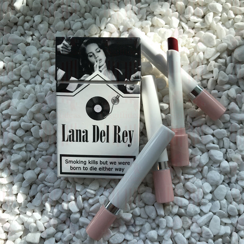 Lana Del Rey Lipstick Set, Personalized Christmas Gifts, Lana Del Rey Poster Cigarette Box