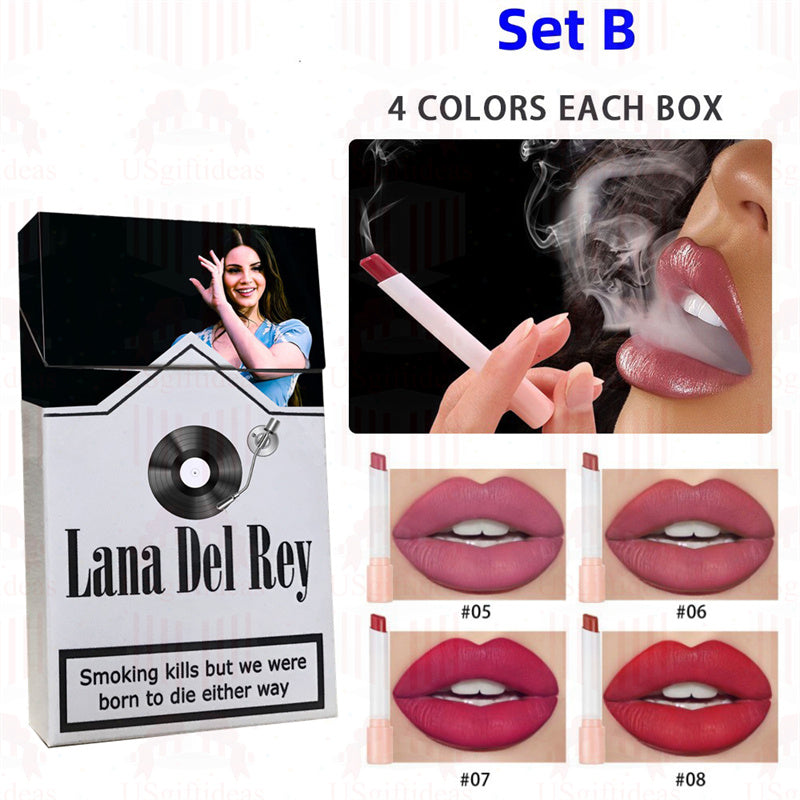 Lana Del Rey Lipstick Set, Personalized Christmas Gifts, Lana Del Rey Poster Cigarette Box