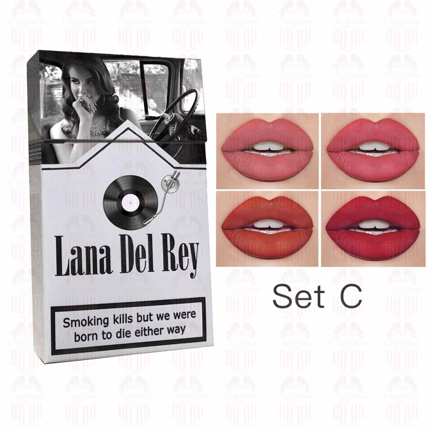 Lana Del Rey Lipstick Matte Glossy Tube Lipstick 24 Hour Lasting Lip Tint