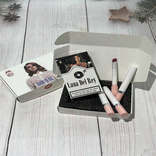 Lana Del Rey Lipstick Set, Personalized Christmas Gifts, Lana Del Rey Poster Cigarette Box