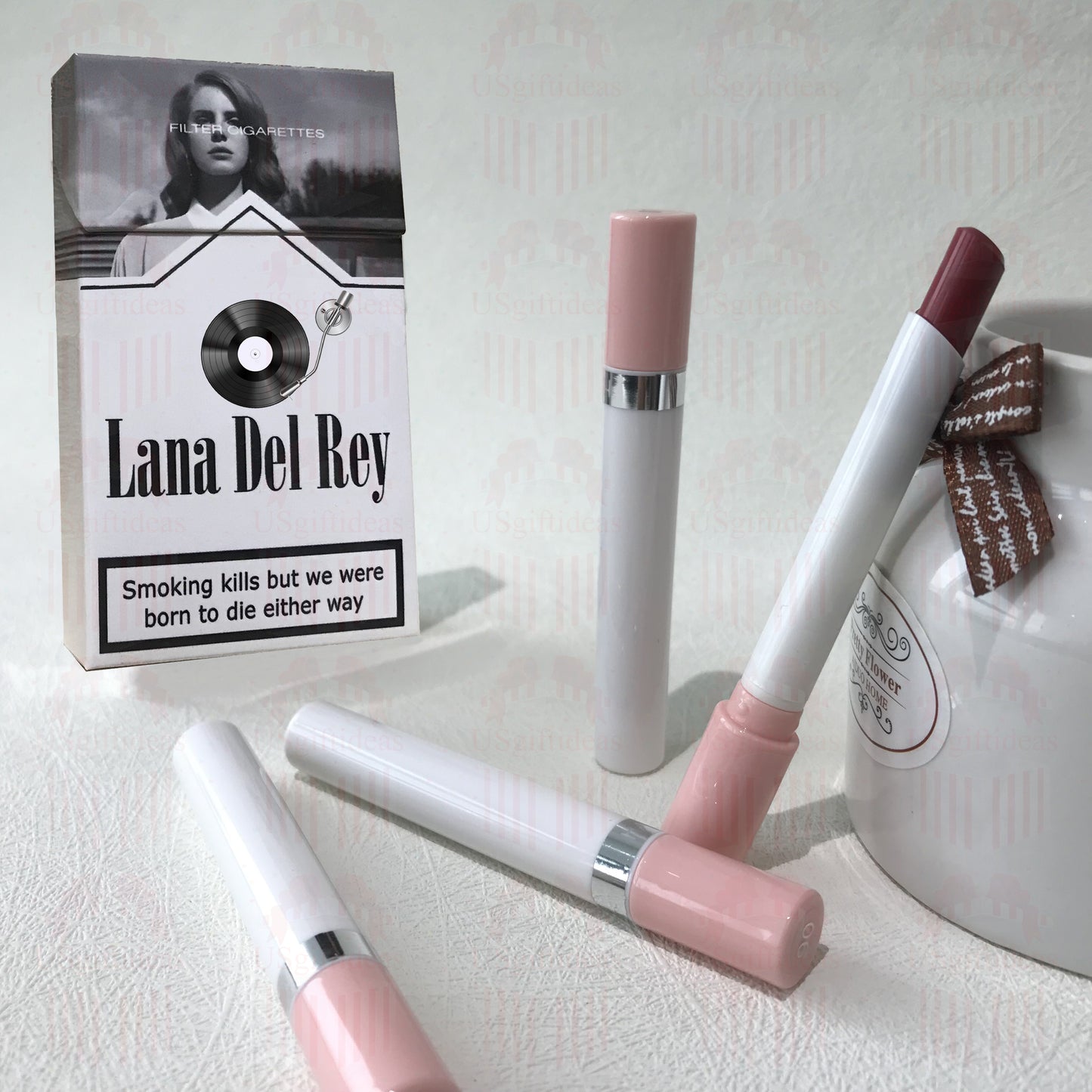 Lana Del Rey Lipstick Set, Personalized Christmas Gifts, Lana Del Rey Poster Cigarette Box