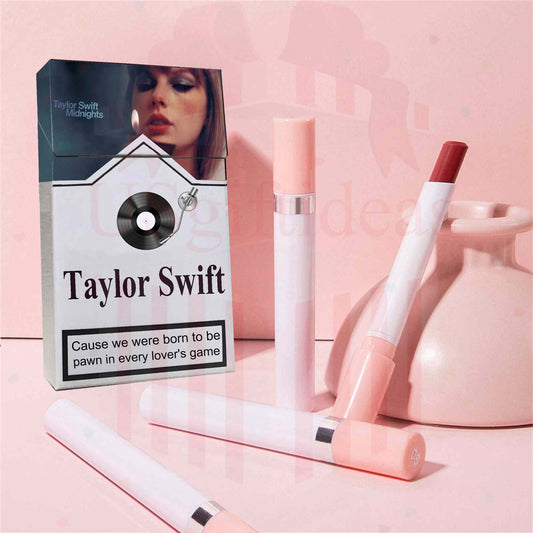 Taylor Swift Lipstick Set, Personalized Christmas Gifts For Swiftie, Taylor Swift Midnights Poster Cigarette Box