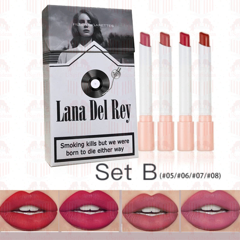 Lana Del Rey Lipstick Set, Personalized Christmas Gifts, Lana Del Rey Poster Cigarette Box