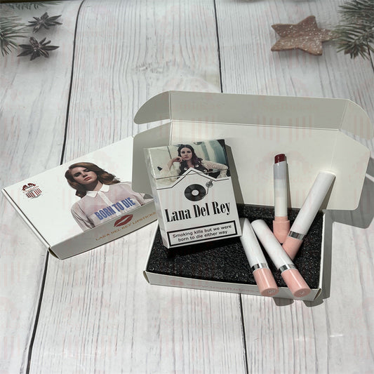 Lana Del Rey Lipstick Set, Personalized Christmas Gifts, Lana Del Rey Poster Cigarette Box