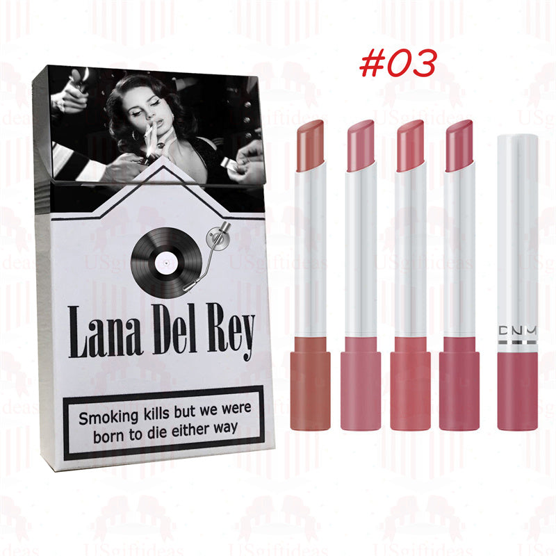 Lana Del Rey Lipstick Set, Personalized Christmas Gifts, Lana Del Rey Poster Cigarette Box