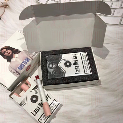 Lana Del Rey Lipstick Set, Personalized Christmas Gifts, Lana Del Rey Poster Cigarette Box