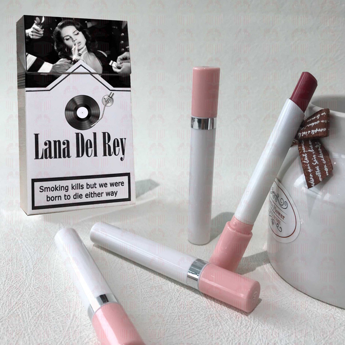 Lana Del Rey Lipstick Set, Personalized Christmas Gifts, Lana Del Rey Poster Cigarette Box