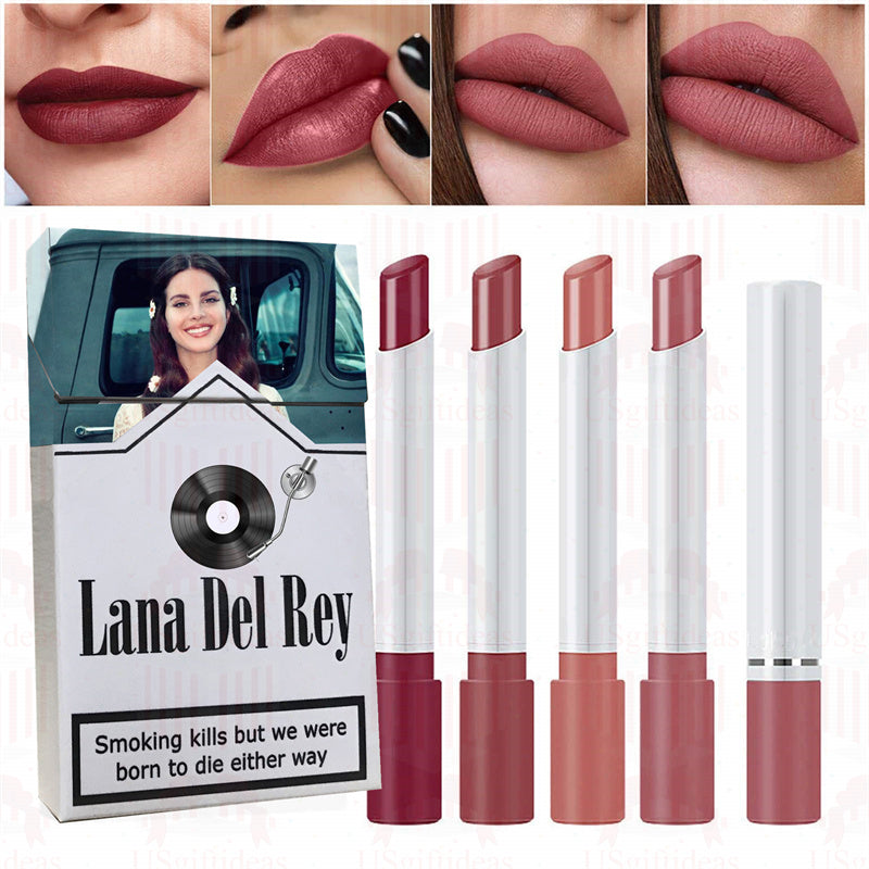 Lana Del Rey Lipstick Set, Personalized Christmas Gifts, Lana Del Rey Poster Cigarette Box