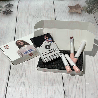 Lana Del Rey Lipstick Set, Personalized Christmas Gifts, Lana Del Rey Poster Cigarette Box