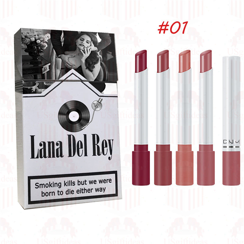 Lana Del Rey Lipstick Set, Personalized Christmas Gifts, Lana Del Rey Poster Cigarette Box