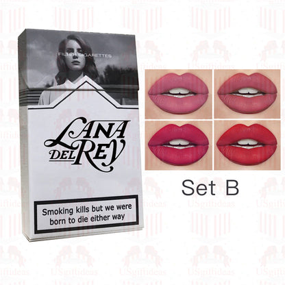 Lana Del Rey Lipstick Matte Glossy Tube Lipstick 24 Hour Lasting Lip Tint