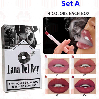 Lana Del Rey Lipstick Set, Personalized Christmas Gifts, Lana Del Rey Poster Cigarette Box