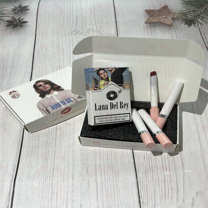 Lana Del Rey Lipstick Set, Personalized Christmas Gifts, Lana Del Rey Poster Cigarette Box