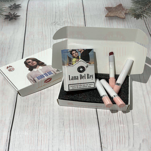 Lana Del Rey Lipstick Set, Personalized Christmas Gifts, Lana Del Rey Poster Cigarette Box